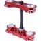 TRIPLE CLAMPS ROCS pro Yamaha YZ250F/YZ450F/Fantic XXF250/XXF450 / offset 20-22  Brown