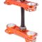 TRIPLE CLAMPS ROCS pro KTM / Husqvarna /GASGAS offset 20-22 orange