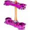 TRIPLE CLAMPS ROCS pro Yamaha YZ250F 2024-/ YZ450F 2023- / offset 22 purple